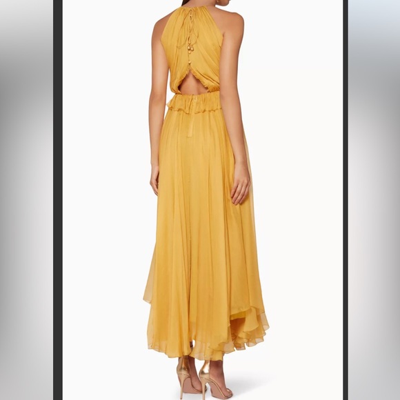 Maria Lucia Hohan yellow marigold Kamille silk dress - Picture 2 of 16